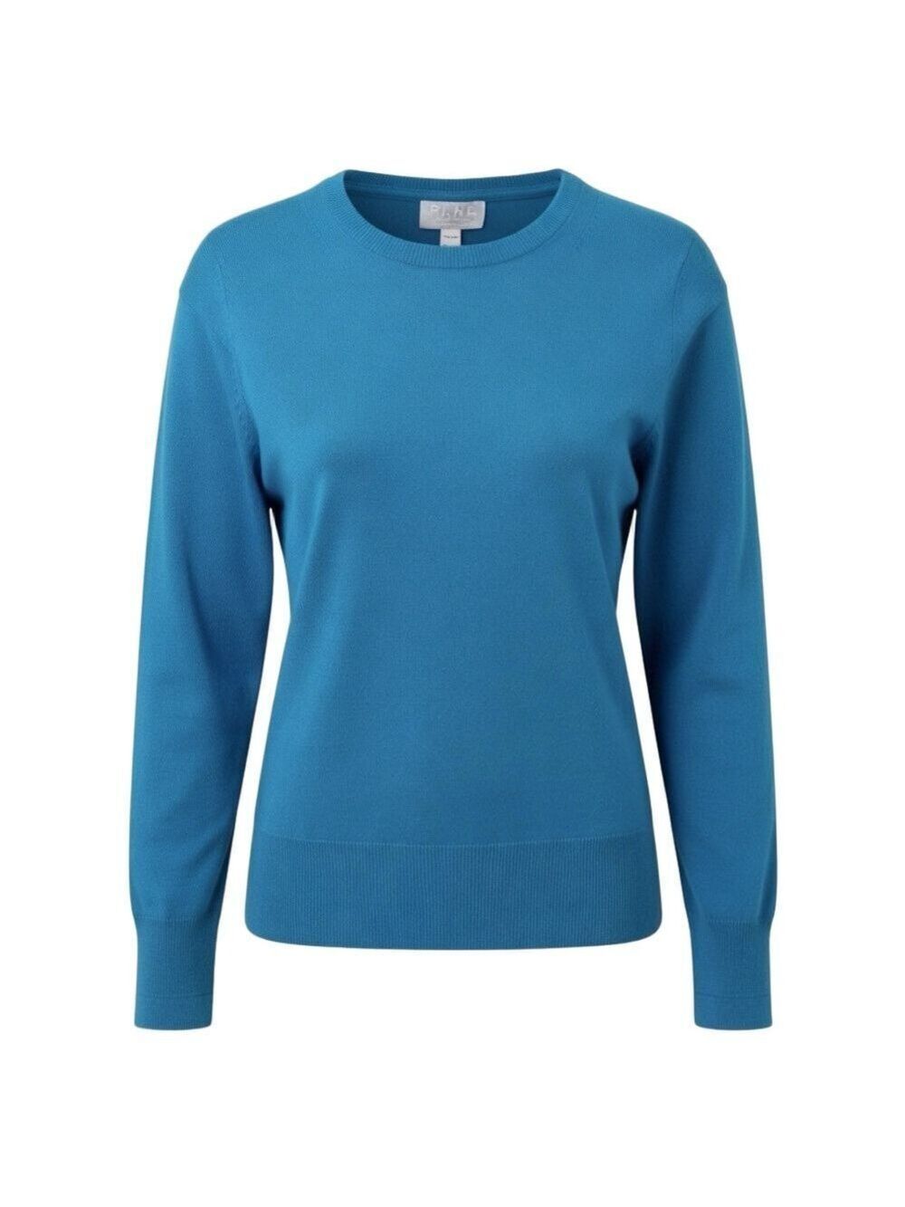 PURE Collection 100% Cashmere dark teal Crewneck Sweater small sz 2